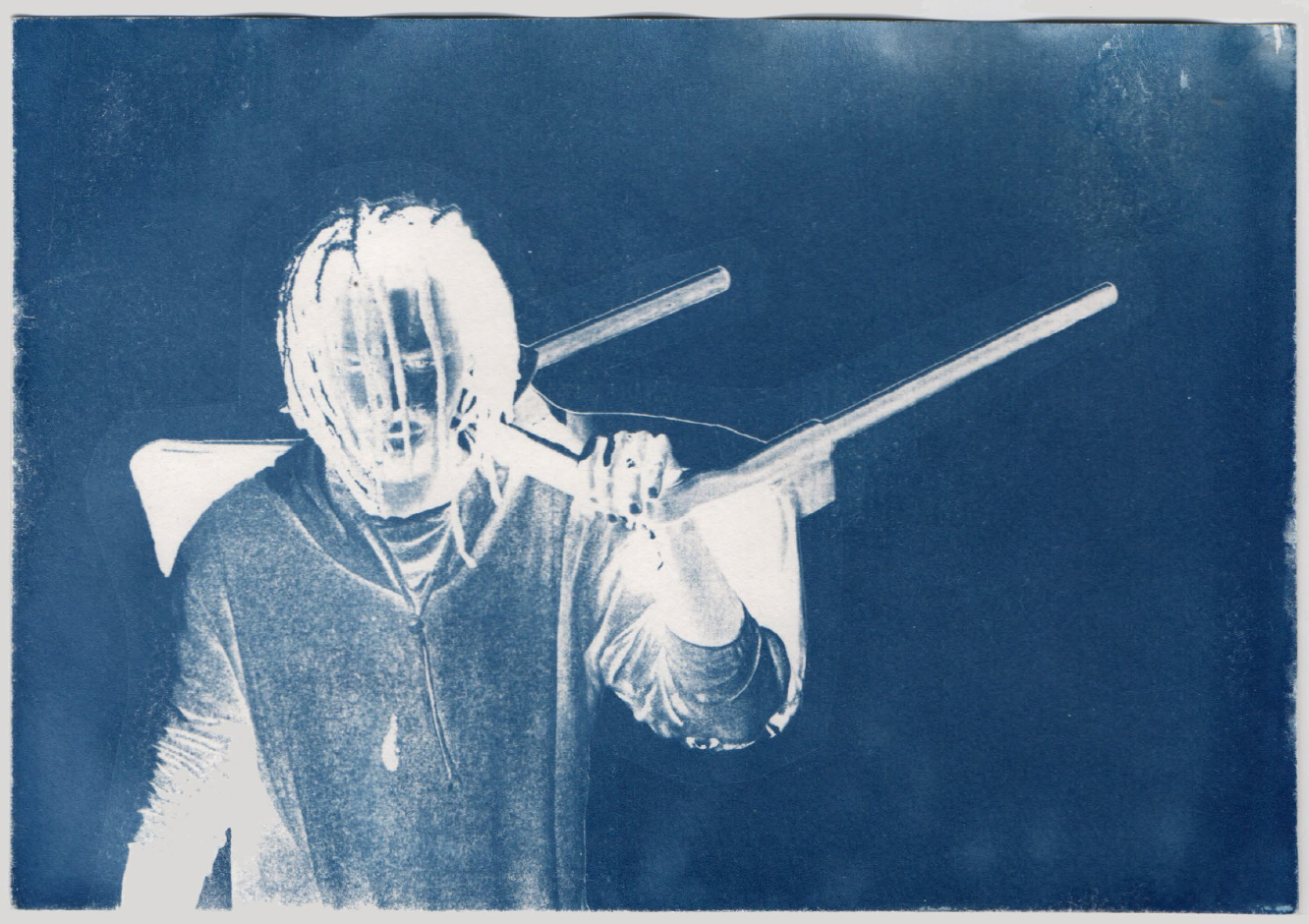 Cianotipia de la serie MORADAS