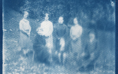 Foto analógica+cianotipia: FANTASMAS